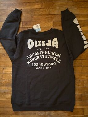 BNWT by Ouija Graphic Black Sweatshirt Hoodie